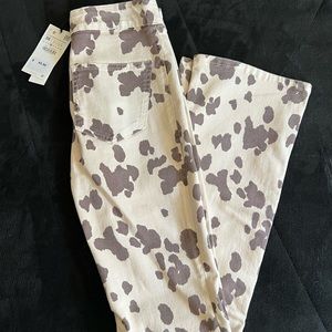 Zara Cow Print Jeans
